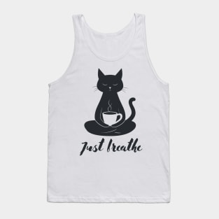 Just breathe mindfulness meditation graphic Tank Top